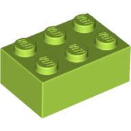 LEGO Lime Brick 2 x 3 3002 - 4220631