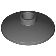 LEGO Dark Bluish Gray Dish 2 x 2 Inverted (Radar) 4740 - 4211010