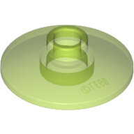 LEGO Trans-Bright Green Dish 2 x 2 Inverted (Radar) 4740 - 6057005