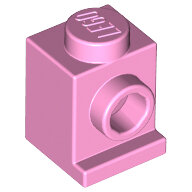 LEGO Bright Pink Brick, Modified 1 x 1 with Headlight 4070 - 6058092
