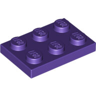LEGO Dark Purple Plate 2 x 3 3021 - 4225142