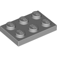 LEGO Light Bluish Gray Plate 2 x 3 3021 - 4211396