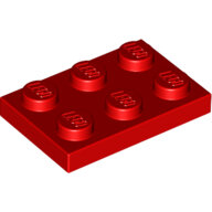 LEGO Red Plate 2 x 3 3021 - 302121