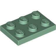 LEGO Sand Green Plate 2 x 3 3021 - 6184348