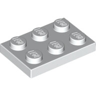 LEGO White Plate 2 x 3 3021 - 302101