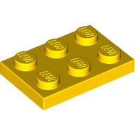 LEGO Yellow Plate 2 x 3 3021 - 302124