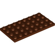 LEGO Reddish Brown Plate 4 x 8 3035 - 4211207