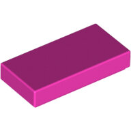 LEGO Dark Pink Tile 1 x 2 with Groove 3069b - 6056381