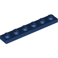 LEGO Dark Blue Plate 1 x 6 3666 - 4508313