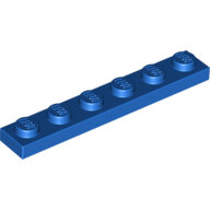 LEGO Blue Plate 1 x 6 3666 - 366623