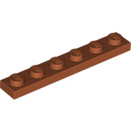LEGO Dark Orange Plate 1 x 6 3666 - 6253418