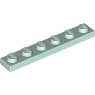 LEGO Light Aqua Plate 1 x 6 3666 - 6146702
