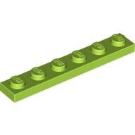 LEGO Lime Plate 1 x 6 3666 - 4529160