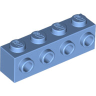 LEGO Medium Blue Brick, Modified 1 x 4 with 4 Studs on 1 Side 30414 - 4650908