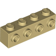 LEGO Tan Brick, Modified 1 x 4 with 4 Studs on 1 Side 30414 - 4201062