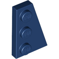 LEGO Dark Blue Wedge, Plate 3 x 2 Right 43722 - 6251382