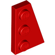 LEGO Red Wedge, Plate 3 x 2 Right 43722 - 4180504