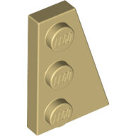 LEGO Tan Wedge, Plate 3 x 2 Right 43722 - 6138230