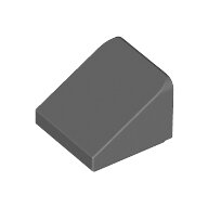 LEGO Dark Bluish Gray Slope 30 1 x 1 x 2/3 54200 - 4504378