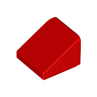 LEGO Red Slope 30 1 x 1 x 2/3 54200 - 4504379