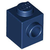 LEGO Dark Blue Brick, Modified 1 x 1 with Stud on 1 Side 87087 - 6224377