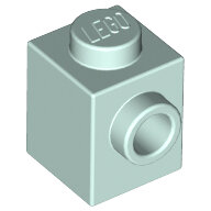 LEGO Light Aqua Brick, Modified 1 x 1 with Stud on 1 Side 87087 - 4619815