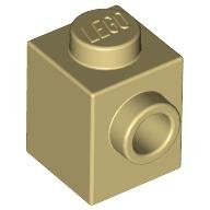 LEGO Tan Brick, Modified 1 x 1 with Stud on 1 Side 87087 - 4579260