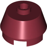 LEGO Dark Red Cone 2 x 2 Truncated 98100 - 6172543