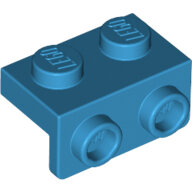 LEGO Dark Azure Bracket 1 x 2 - 1 x 2 99781 - 6152101