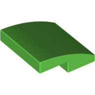 LEGO Bright Green Slope, Curved 2 x 2 15068 - 6138513