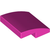 LEGO Dark Pink Slope, Curved 2 x 2 15068 - 6222189