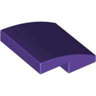 LEGO Dark Purple Slope, Curved 2 x 2 15068 - 6182217