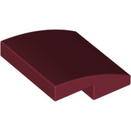 LEGO Dark Red Slope, Curved 2 x 2 15068 - 6107758