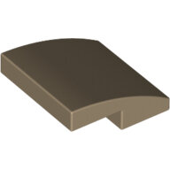 LEGO Dark Tan Slope, Curved 2 x 2 15068 - 6093038