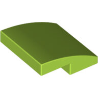 LEGO Lime Slope, Curved 2 x 2 15068 - 6138661