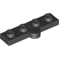 LEGO Black Hinge Plate 1 x 4 Swivel Base with Same Color Hinge Plate 1 x 4 Swivel Top (2429 / 2430) 2429c01 - 6102782