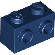 LEGO Dark Blue Brick, Modified 1 x 2 with Studs on 1 Side 11211 - 6135606
