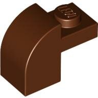 LEGO Reddish Brown Brick, Modified 1 x 2 x 1 1/3 with Curved Top 6091 - 4505458