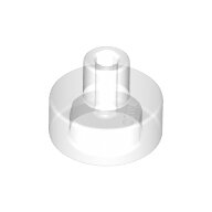 LEGO Trans-Clear Tile, Round 1 x 1 with Bar and Pin Holder 20482 - 6112751