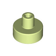 LEGO Yellowish Green Tile, Round 1 x 1 with Bar and Pin Holder 20482 - 6223506