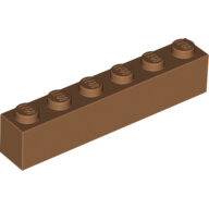 LEGO Medium Nougat Brick 1 x 6 3009 - 6099341