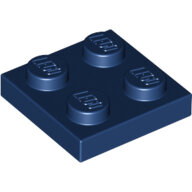 LEGO Dark Blue Plate 2 x 2 3022 - 6037890
