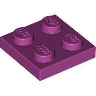 LEGO Magenta Plate 2 x 2 3022 - 6109930