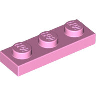 LEGO Bright Pink Plate 1 x 3 3623 - 6036788