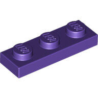 LEGO Dark Purple Plate 1 x 3 3623 - 6035470