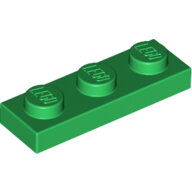 LEGO Green Plate 1 x 3 3623 - 4107758