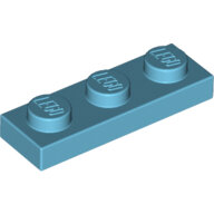 LEGO Medium Azure Plate 1 x 3 3623 - 6119107