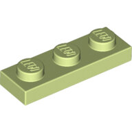 LEGO Yellowish Green Plate 1 x 3 3623 - 6069258