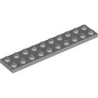 LEGO Light Bluish Gray Plate 2 x 10 3832 - 4211462