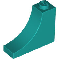 LEGO Dark Turquoise Brick, Arch 1 x 3 x 2 Inverted 18653 - 6236766